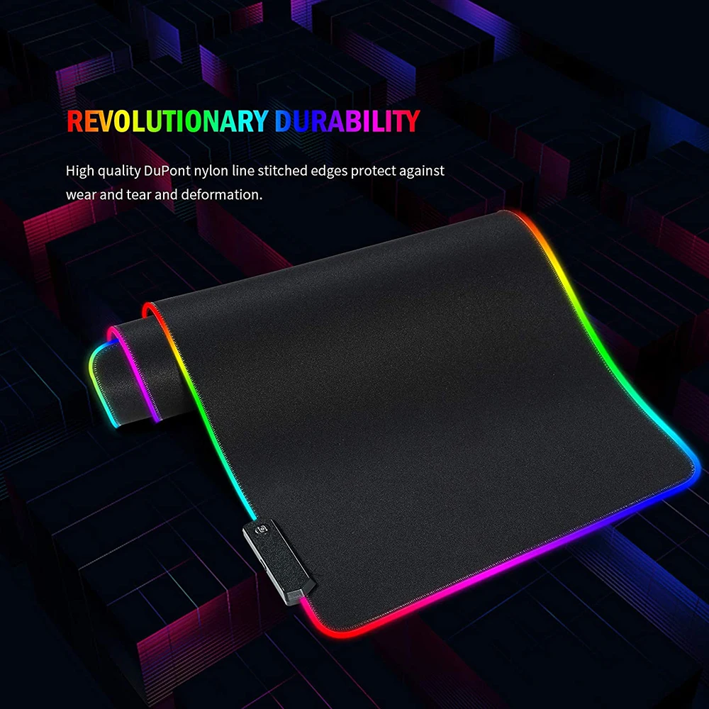 RGB Gaming Mouse Mat Pad - Lar - Mouse Pad Extended Rgb ulasan dan harga
