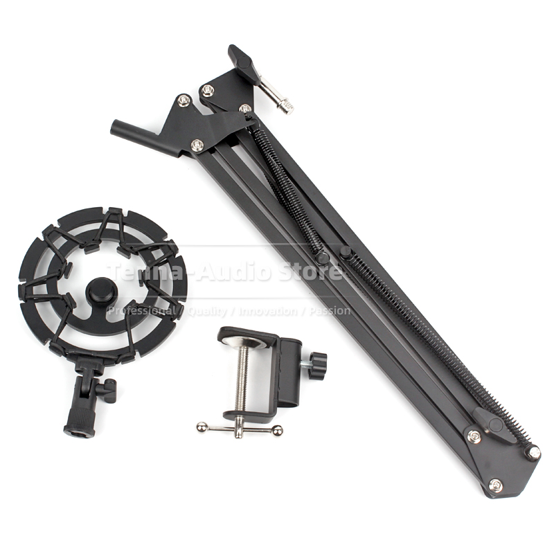 Suspension Boom Arm Anti Vibra - Microphone Arm Boom ulasan dan harga