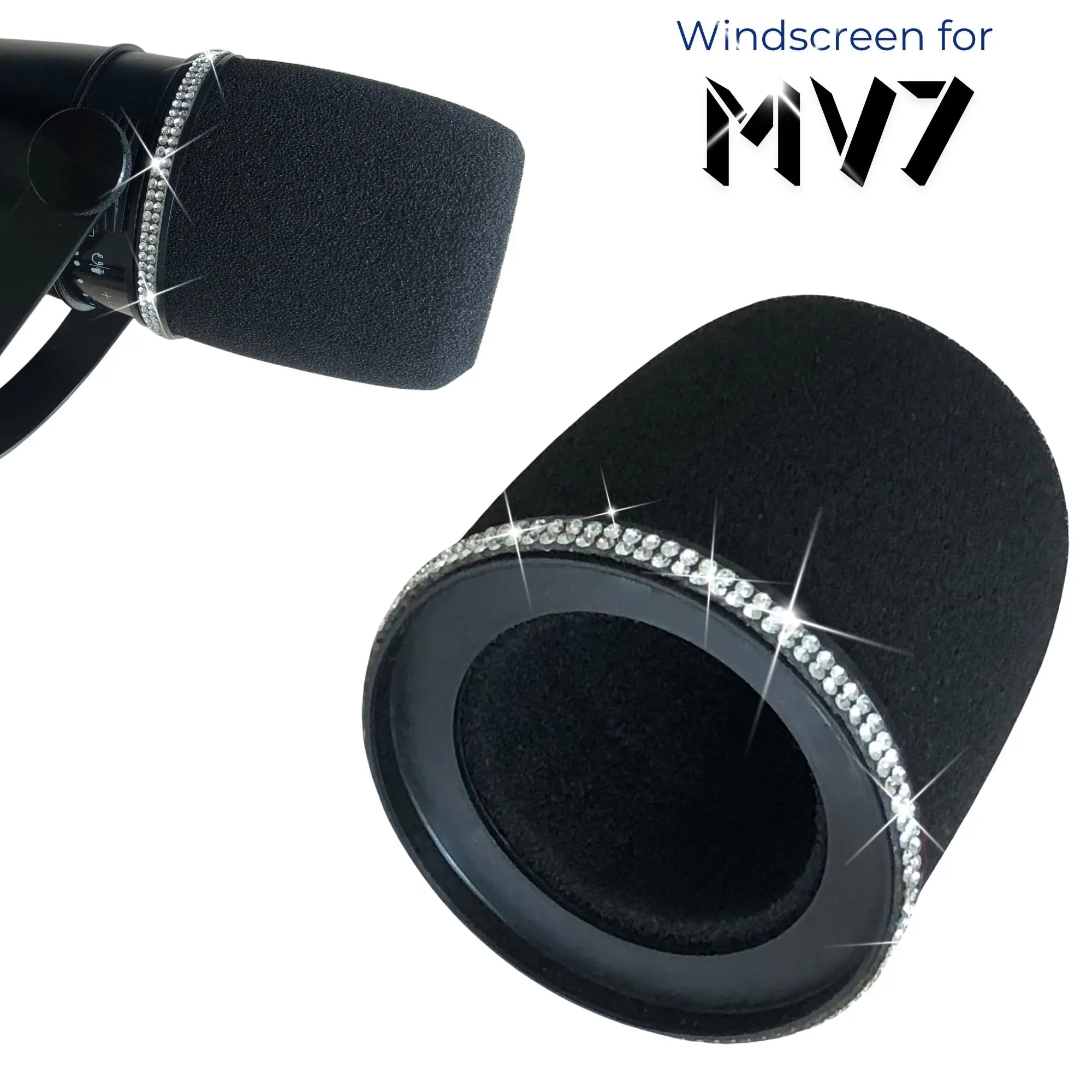 Sparkly MV7 Foam Pop Filter fo - Microphone Arm Boom ulasan dan harga